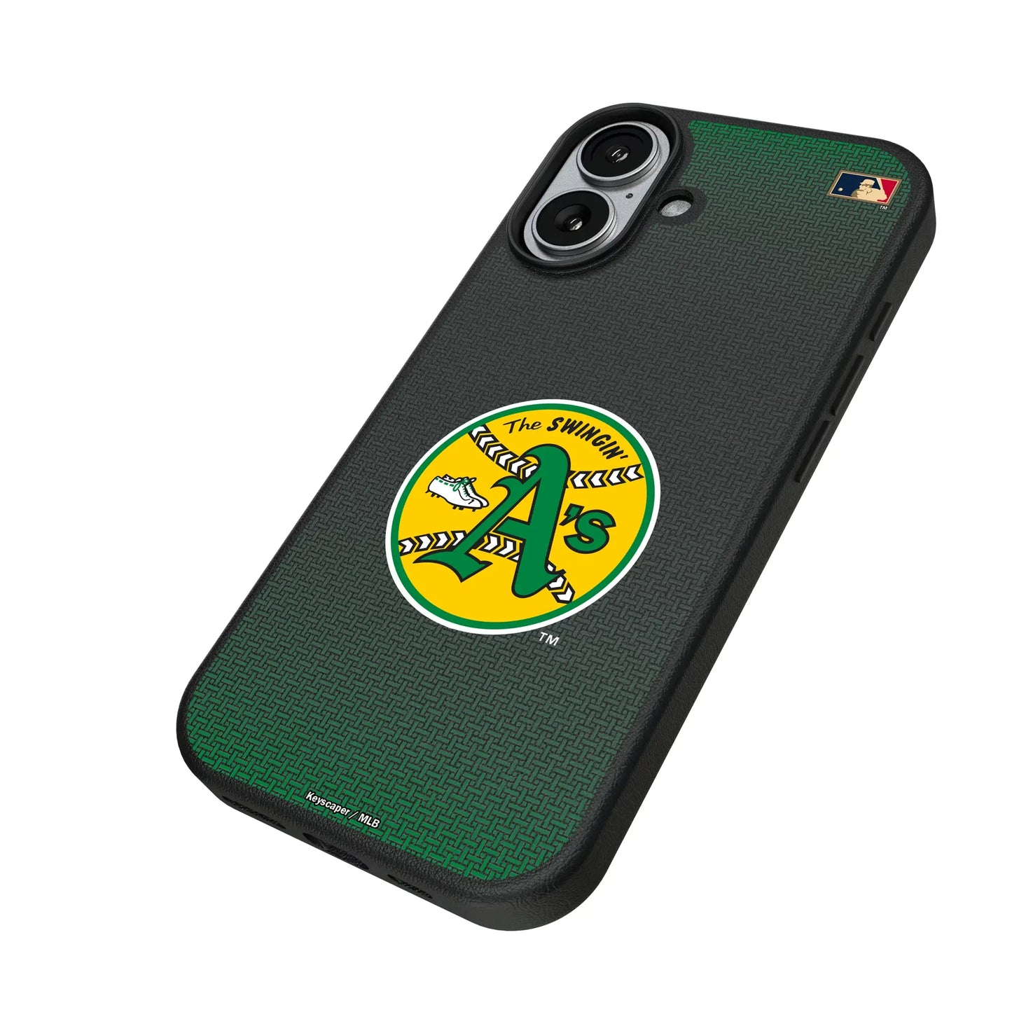 Oakland As 1971-1981 - Cooperstown Collection Linen MagSafe Compatible Phone Case for Apple iPhone