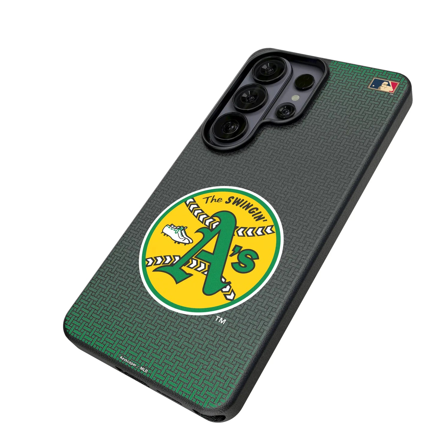 Oakland As 1971-1981 - Cooperstown Collection Linen MagSafe Compatible Phone Case for Samsung Galaxy