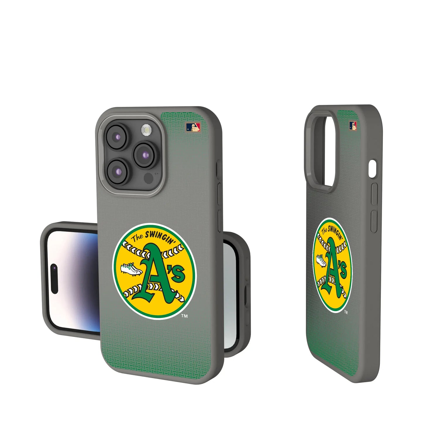 Oakland As 1971-1981 - Cooperstown Collection Linen Soft Touch Phone Case for Apple iPhone