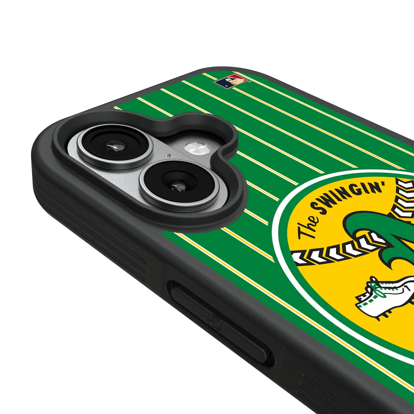 Oakland As 1971-1981 - Cooperstown Collection Pinstripe Bump Phone Case for Apple iPhone