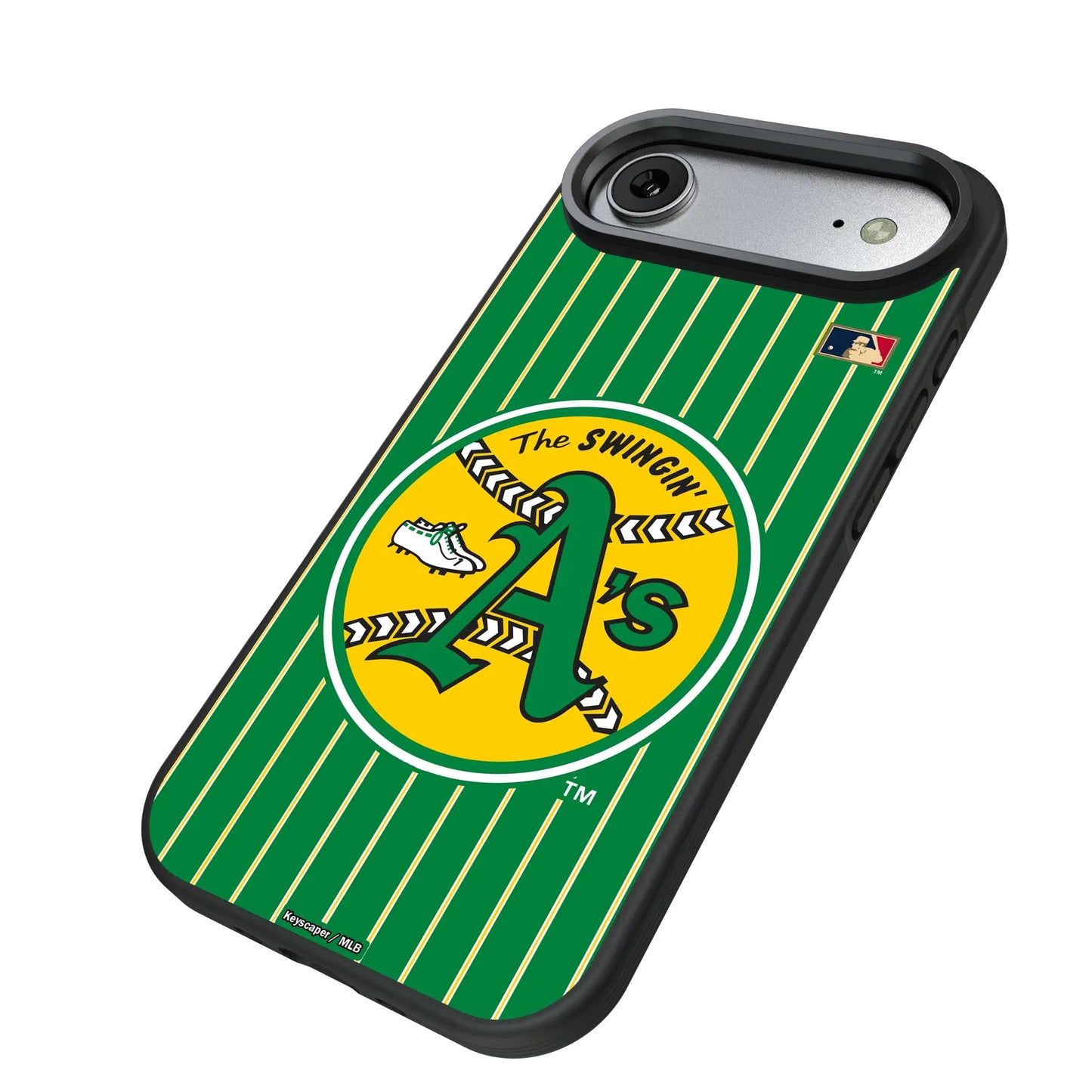 Oakland As 1971-1981 - Cooperstown Collection Pinstripe Bump Phone Case for Apple iPhone