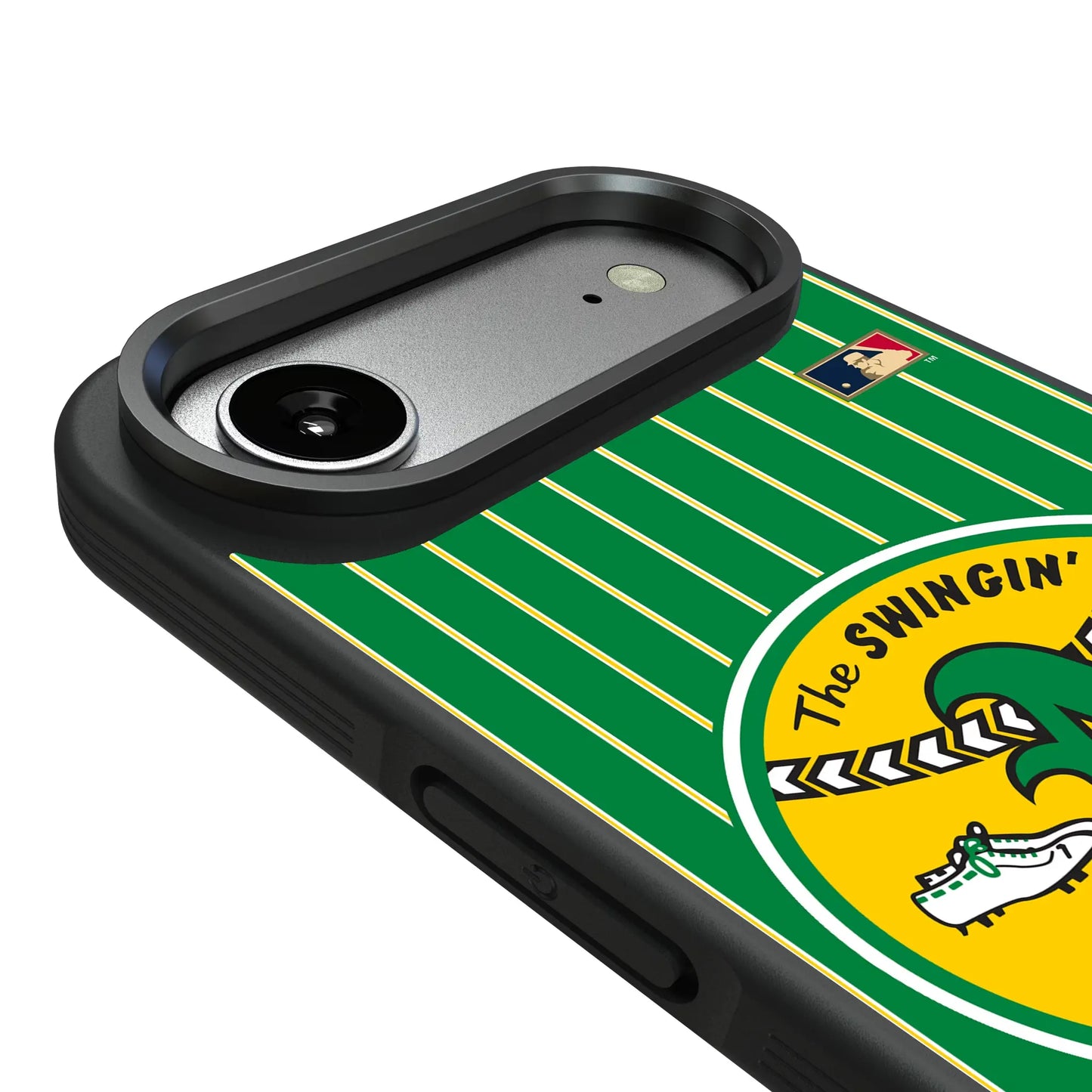 Oakland As 1971-1981 - Cooperstown Collection Pinstripe Bump Phone Case for Apple iPhone