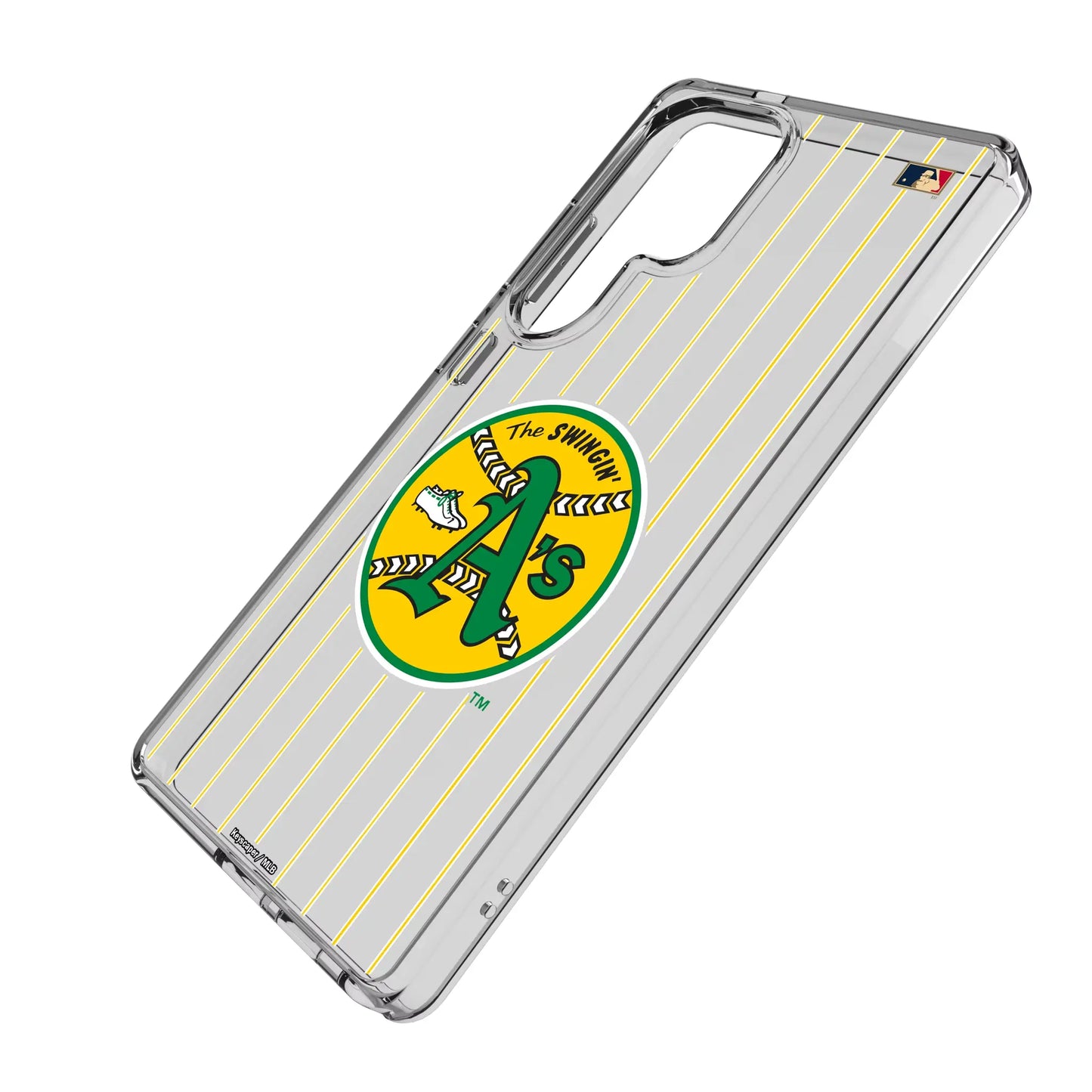 Oakland As 1971-1981 - Cooperstown Collection Pinstripe Clear Phone Case for Samsung Galaxy