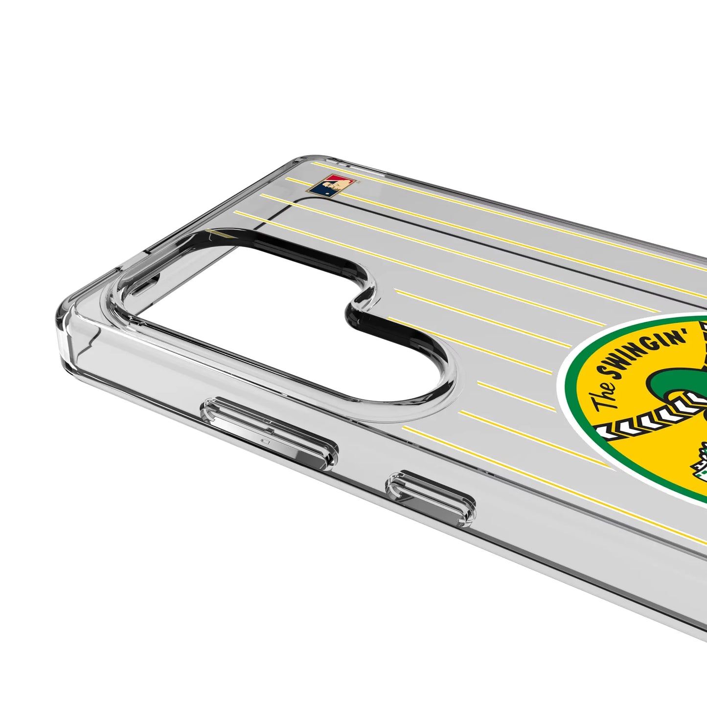 Oakland As 1971-1981 - Cooperstown Collection Pinstripe Clear Phone Case for Samsung Galaxy