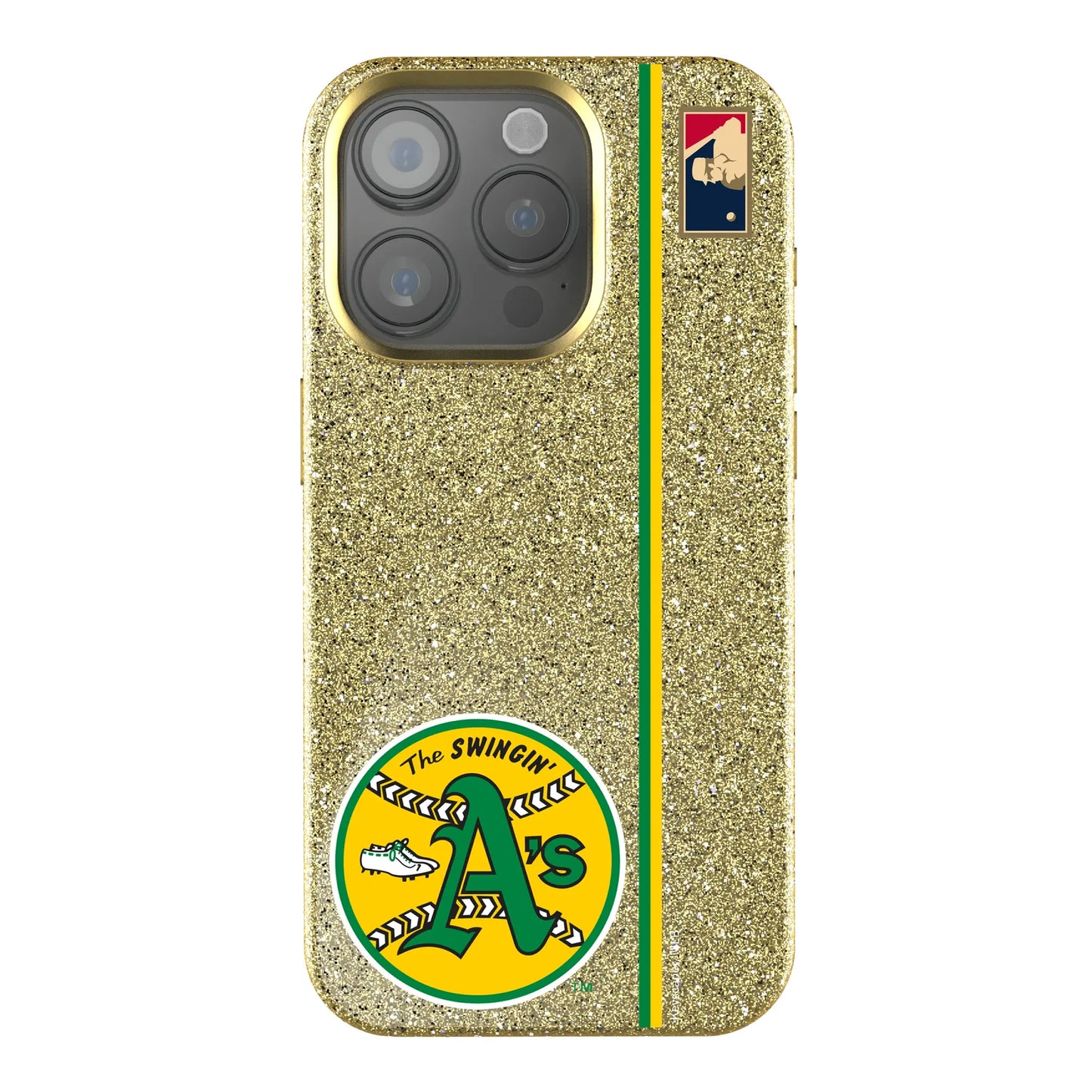 Oakland As 1971-1981 - Cooperstown Collection Sidebar Bling Phone Case for Apple iPhone