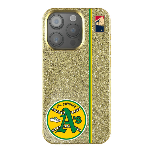 Oakland As 1971-1981 - Cooperstown Collection Sidebar Bling Phone Case for Apple iPhone