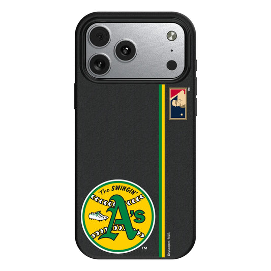 Oakland As 1971-1981 - Cooperstown Collection Sidebar MagSafe Compatible Phone Case for Apple iPhone