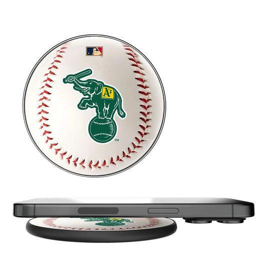 Oakland As Home 1988 - Cooperstown Collection Baseball 15-Watt Wireless Charger