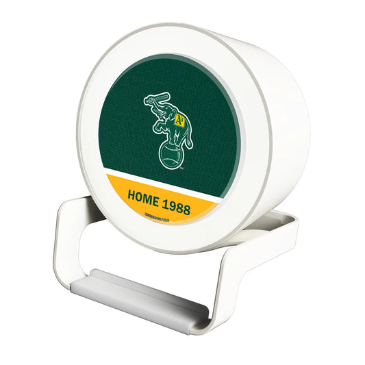 Oakland As Home 1988 - Cooperstown Collection Endzone Solid Night Light Charger and Bluetooth Speaker