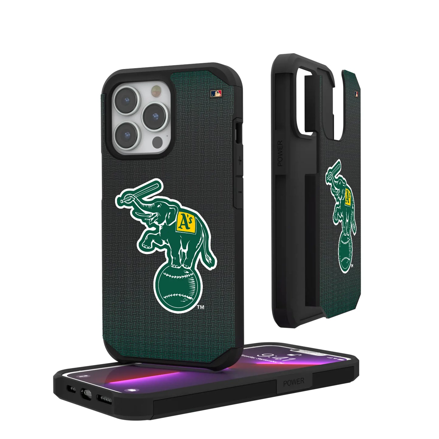 Oakland As Home 1988 - Cooperstown Collection Linen Rugged Phone Case for Apple iPhone