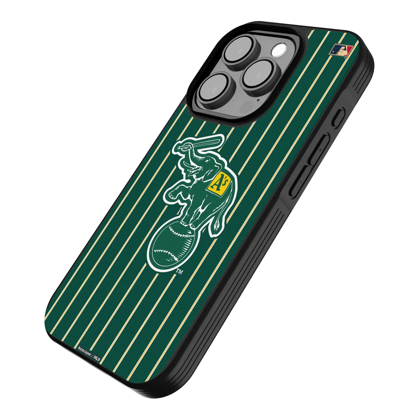 Oakland As Home 1988 - Cooperstown Collection Pinstripe Bump Phone Case for Apple iPhone