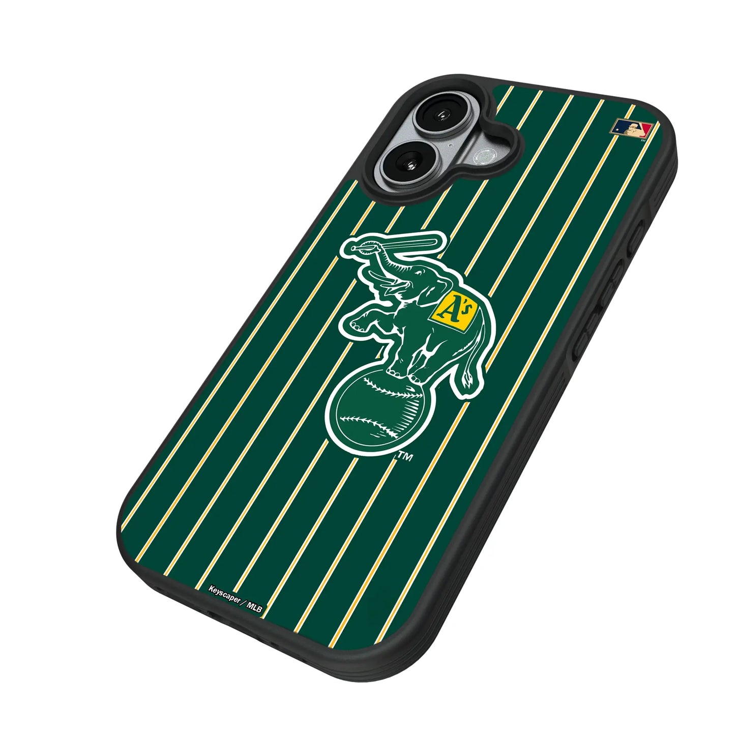 Oakland As Home 1988 - Cooperstown Collection Pinstripe Bump Phone Case for Apple iPhone