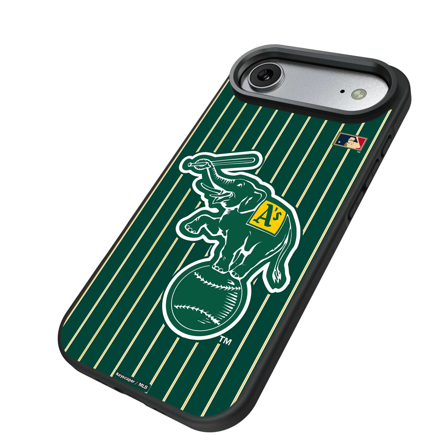 Oakland As Home 1988 - Cooperstown Collection Pinstripe Bump Phone Case for Apple iPhone