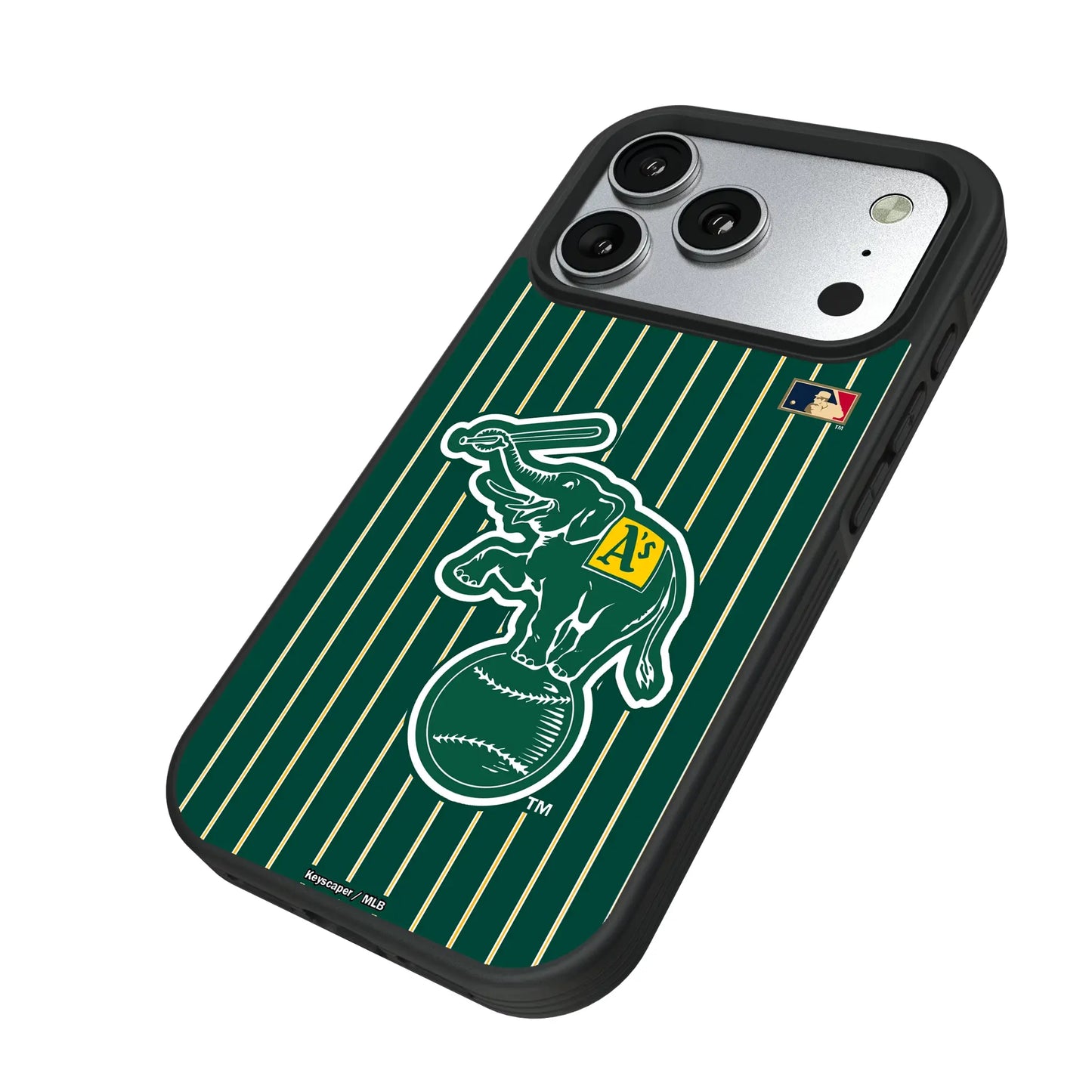 Oakland As Home 1988 - Cooperstown Collection Pinstripe Bump Phone Case for Apple iPhone