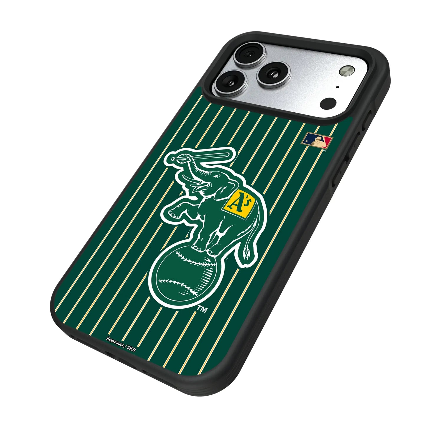 Oakland As Home 1988 - Cooperstown Collection Pinstripe Bump Phone Case for Apple iPhone