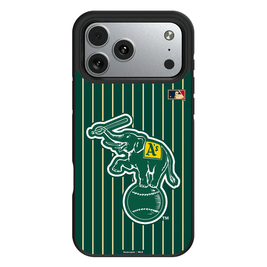 Oakland As Home 1988 - Cooperstown Collection Pinstripe Bump Phone Case for Apple iPhone