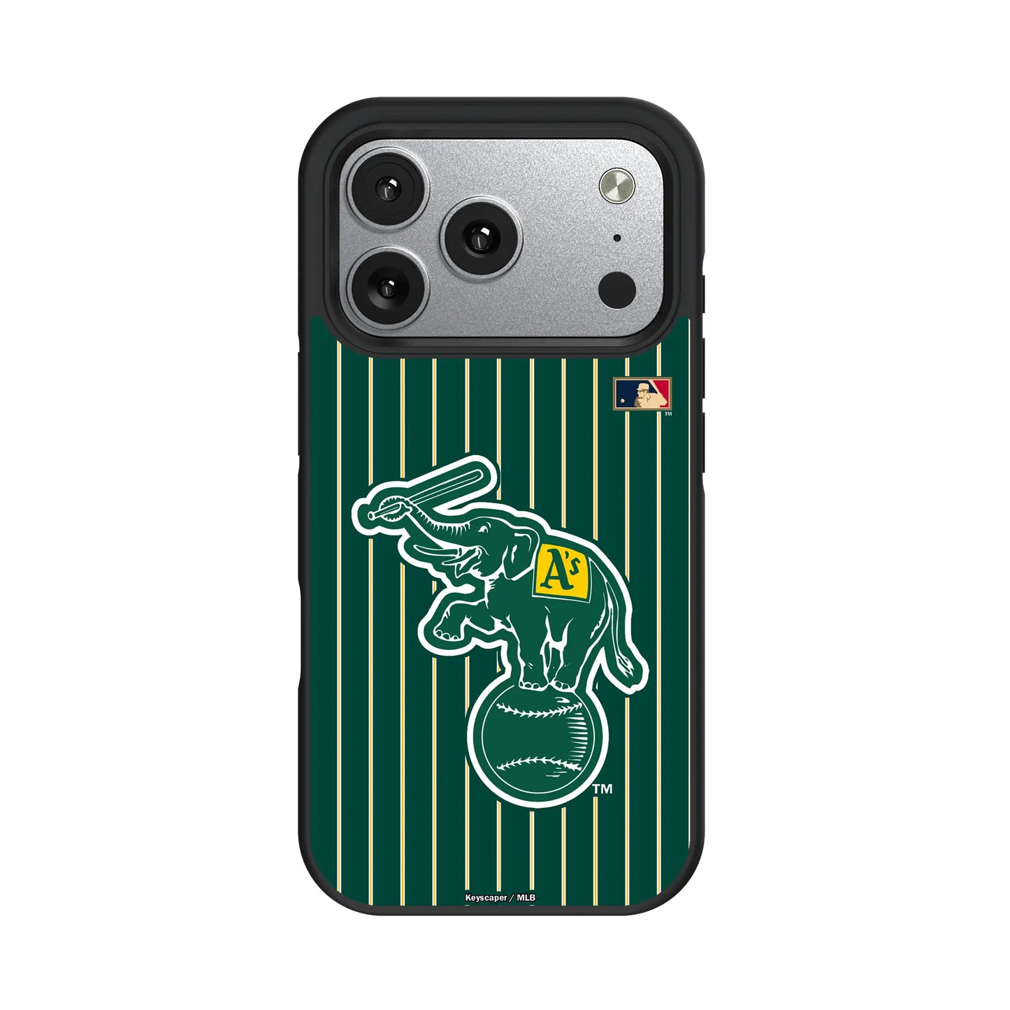 Oakland As Home 1988 - Cooperstown Collection Pinstripe Bump Phone Case for Apple iPhone