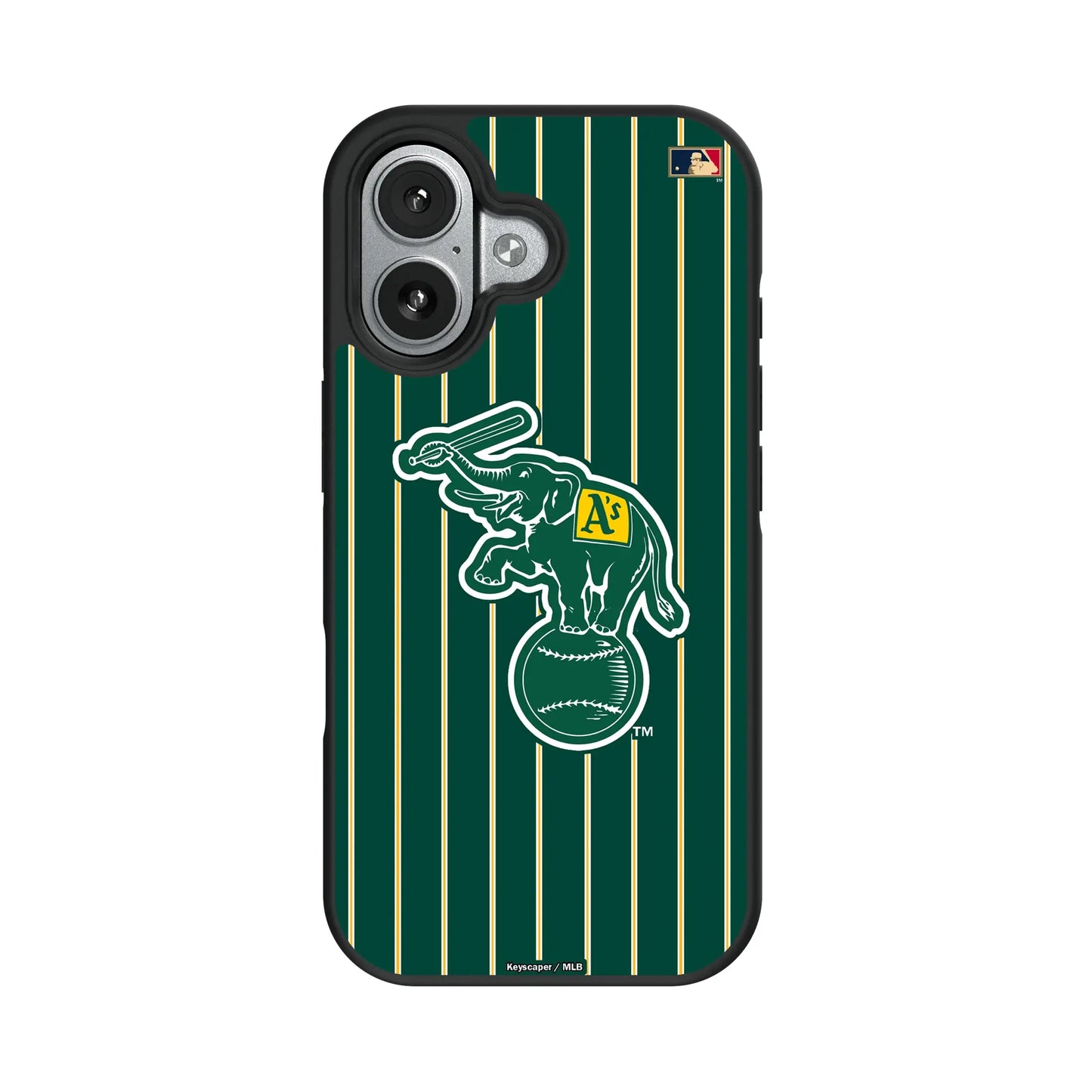 Oakland As Home 1988 - Cooperstown Collection Pinstripe Bump Phone Case for Apple iPhone