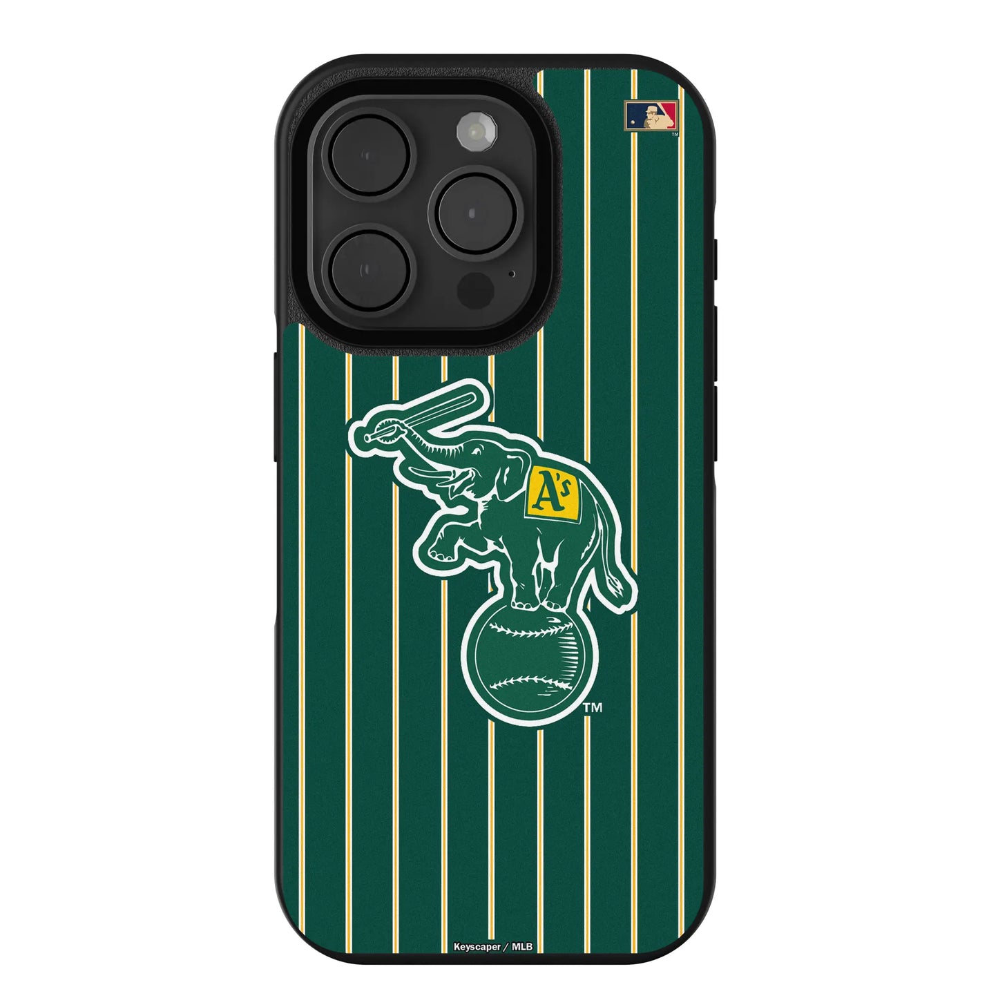 Oakland As Home 1988 - Cooperstown Collection Pinstripe Bump Phone Case for Apple iPhone