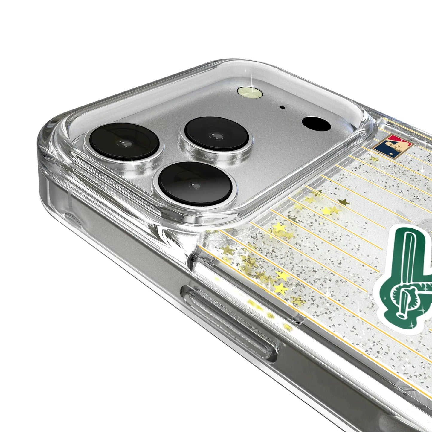 Oakland As Home 1988 - Cooperstown Collection Pinstripe Glitter Phone Case for Apple iPhone