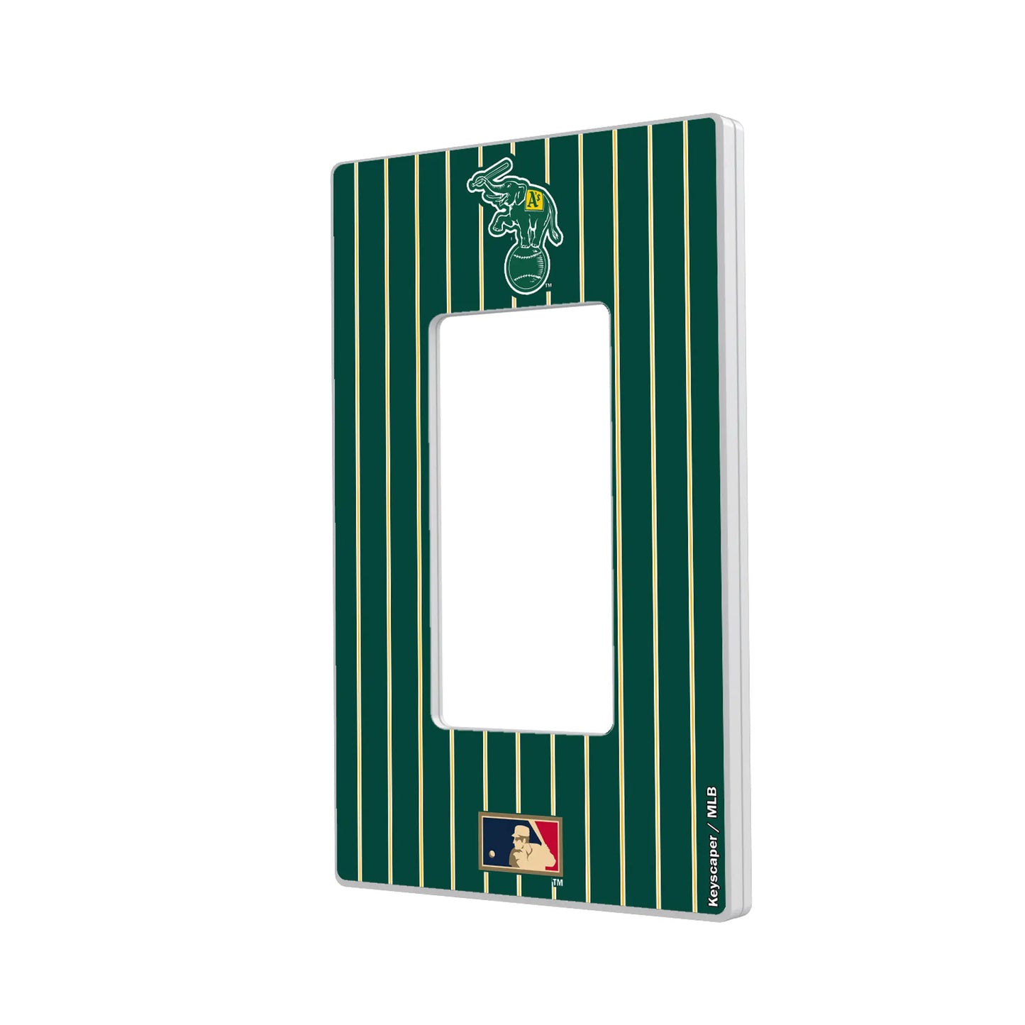 Oakland As Home 1988 - Cooperstown Collection Pinstripe Hidden-Screw Light Switch Plate