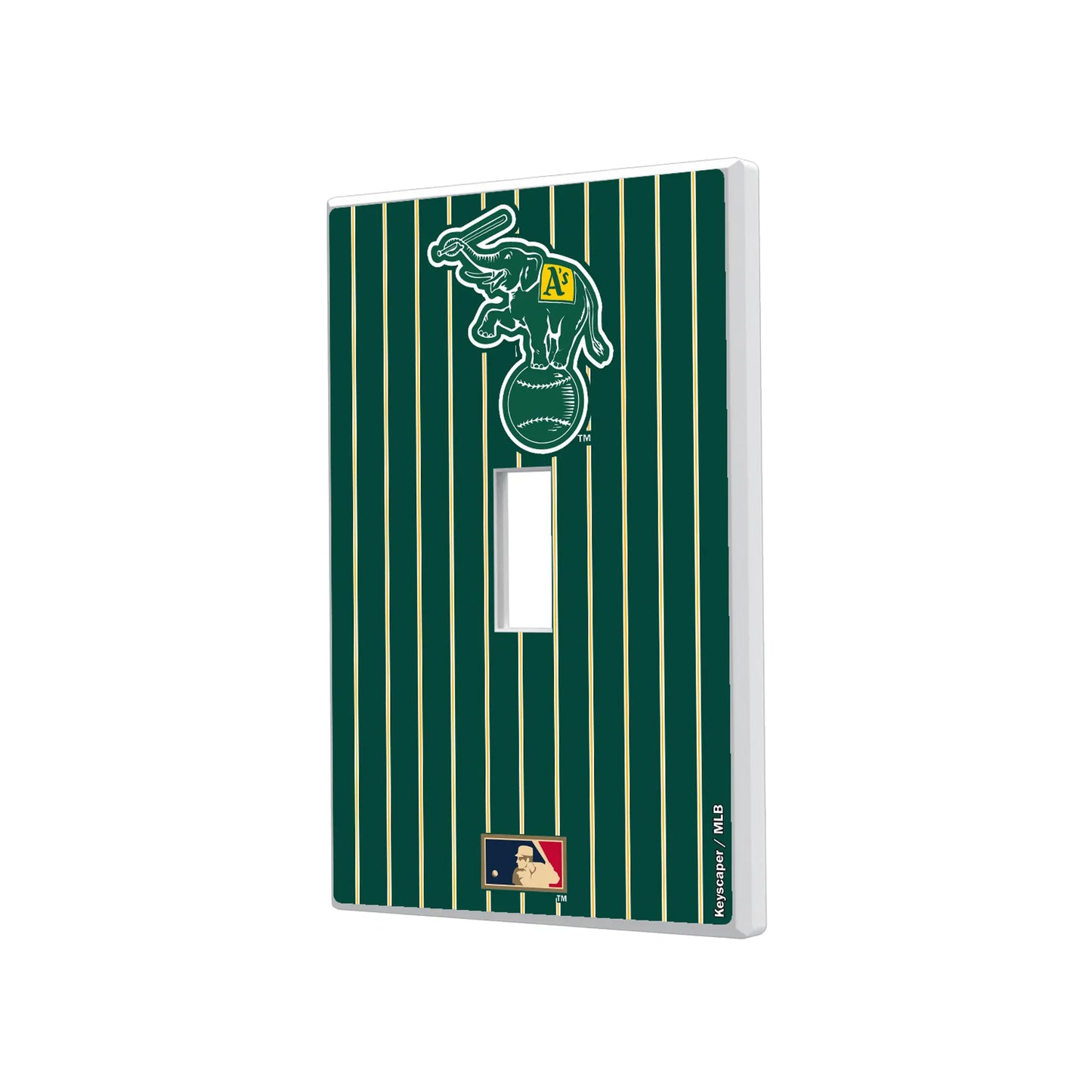 Oakland As Home 1988 - Cooperstown Collection Pinstripe Hidden-Screw Light Switch Plate