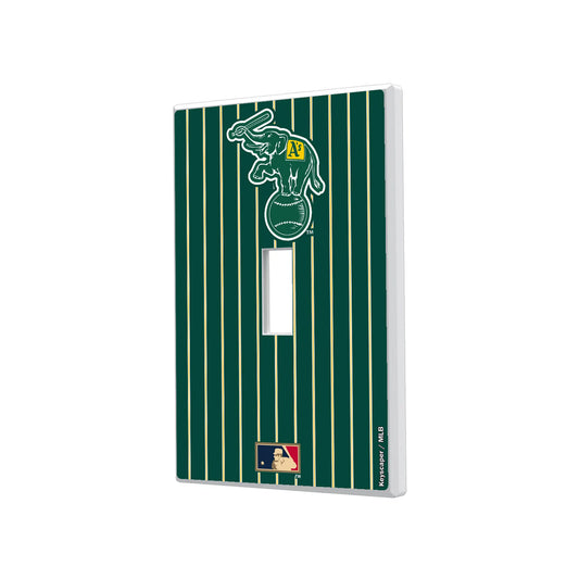 Oakland As Home 1988 - Cooperstown Collection Pinstripe Hidden-Screw Light Switch Plate