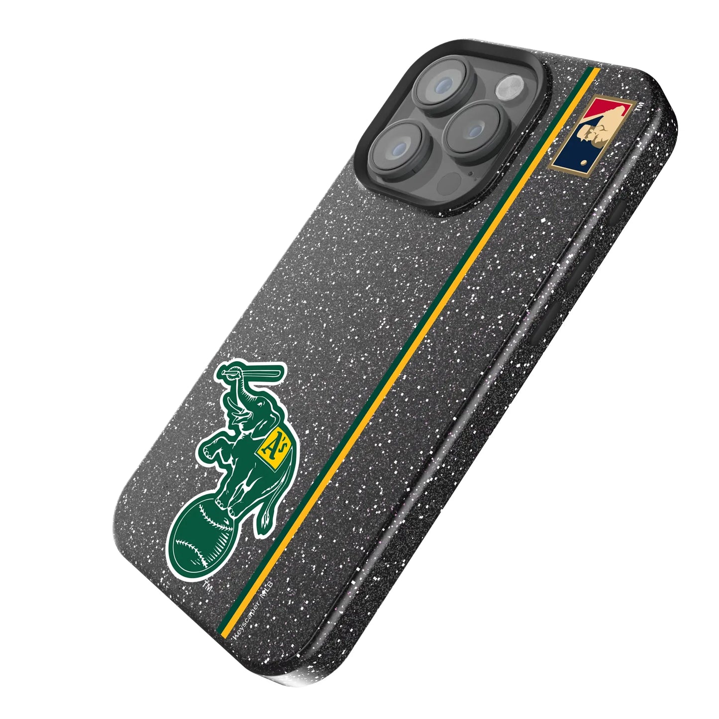 Oakland As Home 1988 - Cooperstown Collection Sidebar Black Bling Phone Case for Apple iPhone