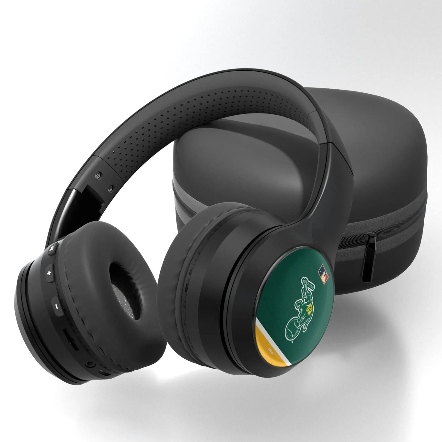Oakland As Home 1988 - Cooperstown Collection Stripe Wireless Over-Ear BT Headphones With Case