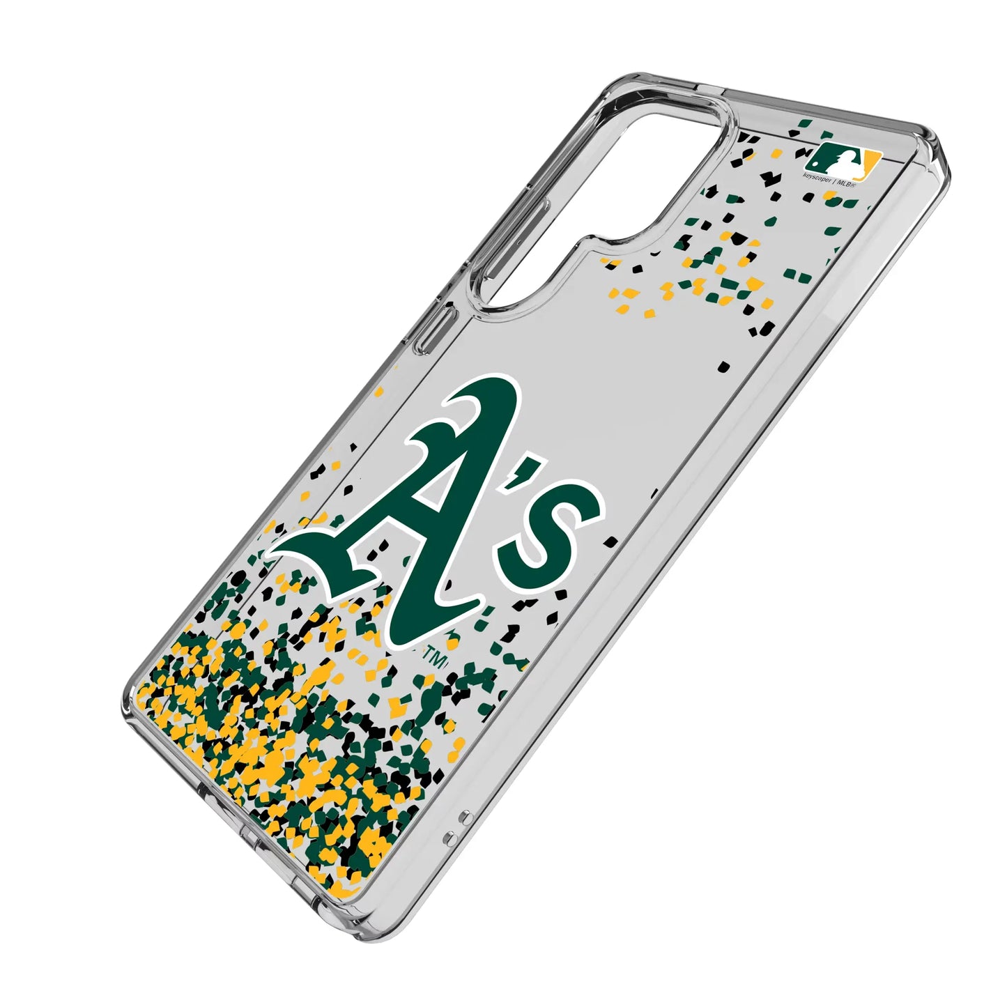 Oakland Athletics Confetti Clear Phone Case for Samsung Galaxy
