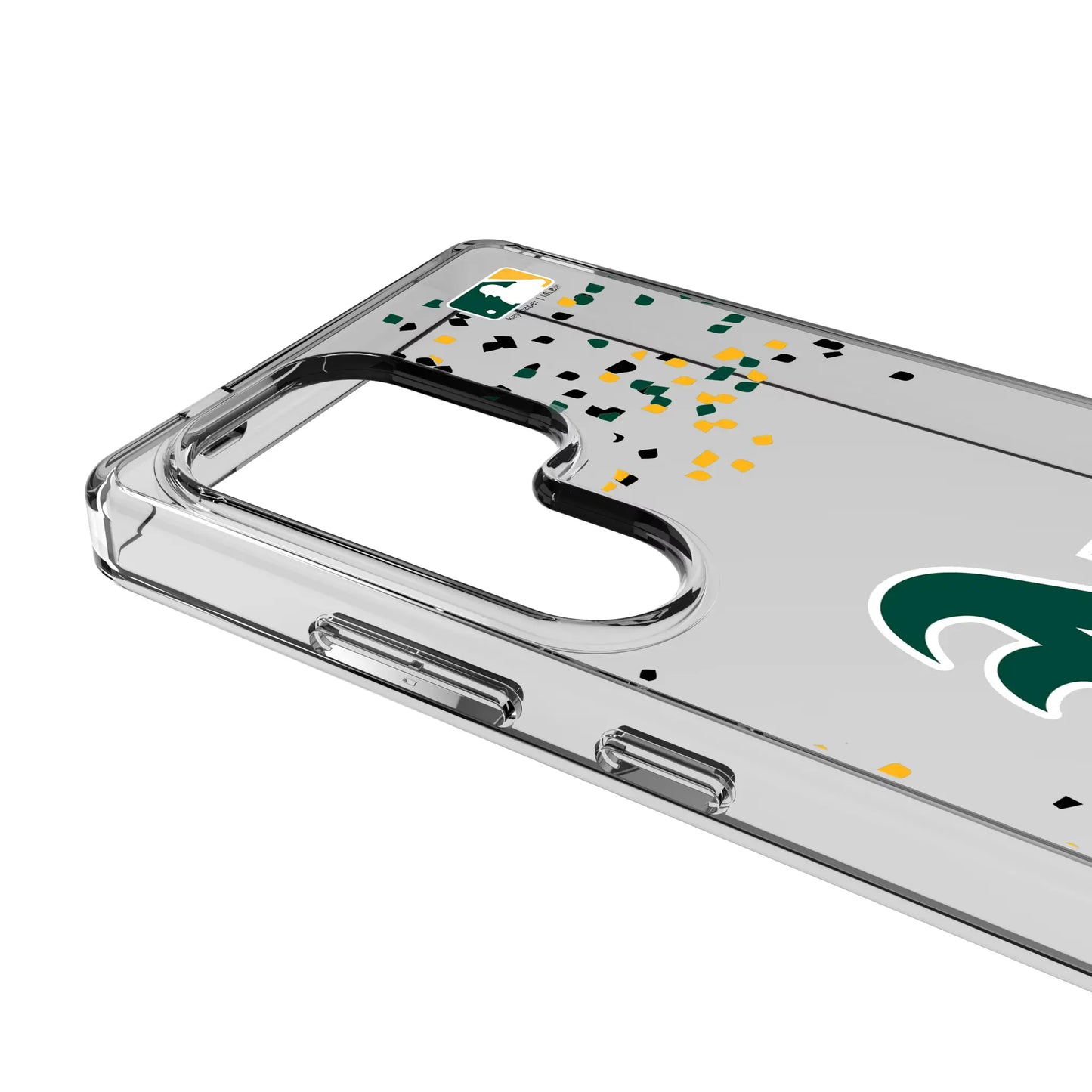 Oakland Athletics Confetti Clear Phone Case for Samsung Galaxy