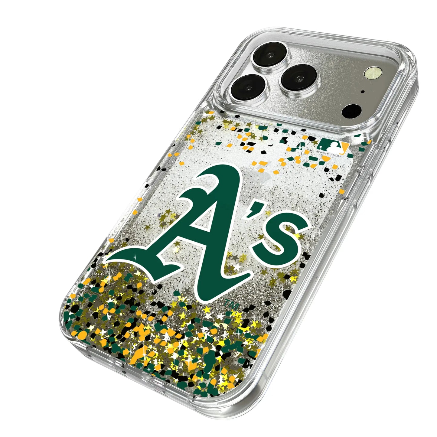 Oakland Athletics Confetti Glitter Phone Case for Apple iPhone