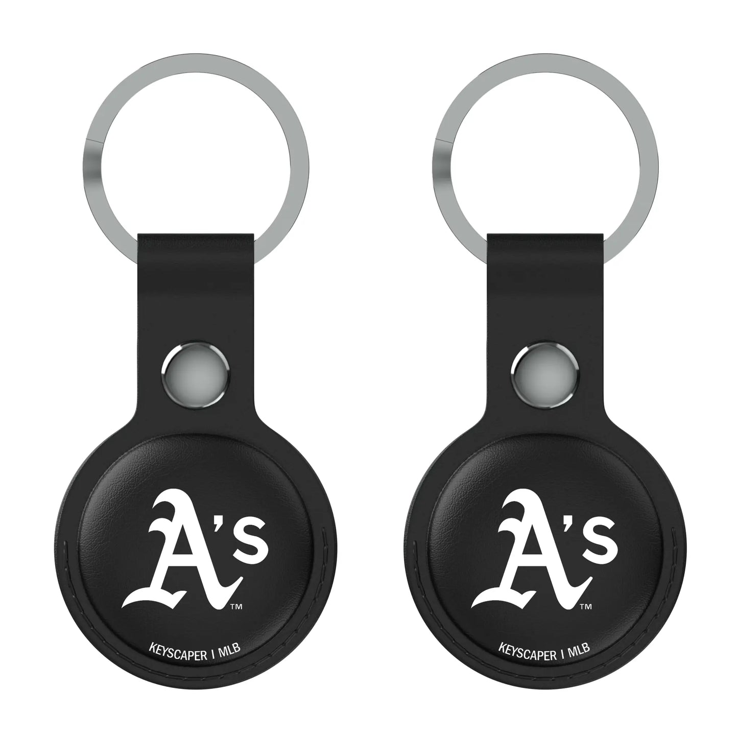 Oakland Athletics Insignia Black Airtag Holder 2-Pack