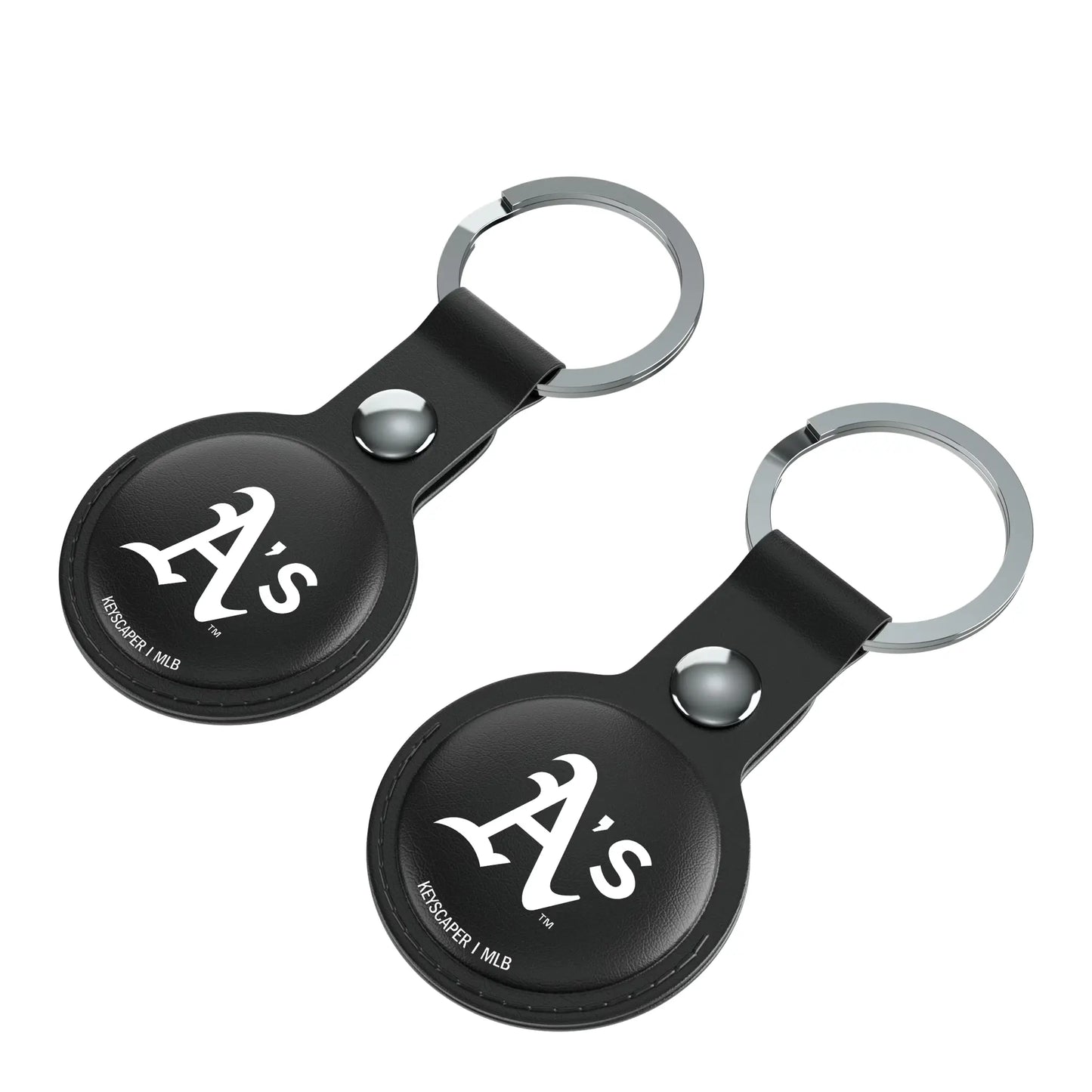 Oakland Athletics Insignia Black Airtag Holder 2-Pack