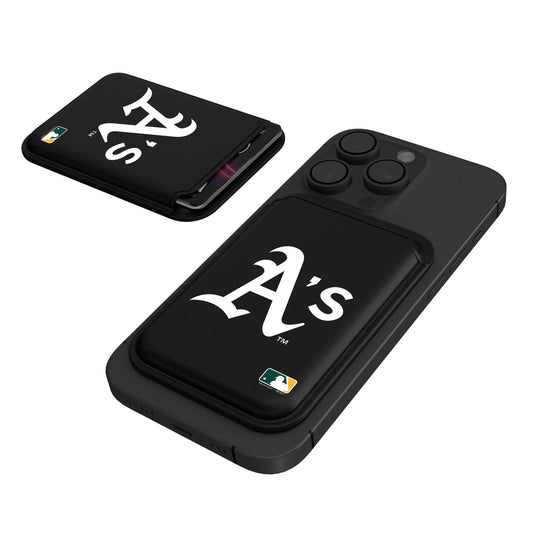 Oakland Athletics Insignia Black Magnetic Credit Card Wallet