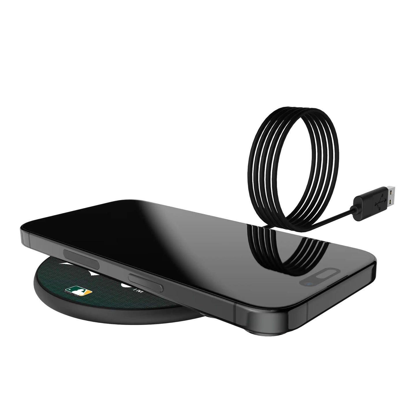 Oakland Athletics Linen 15-Watt Wireless Charger