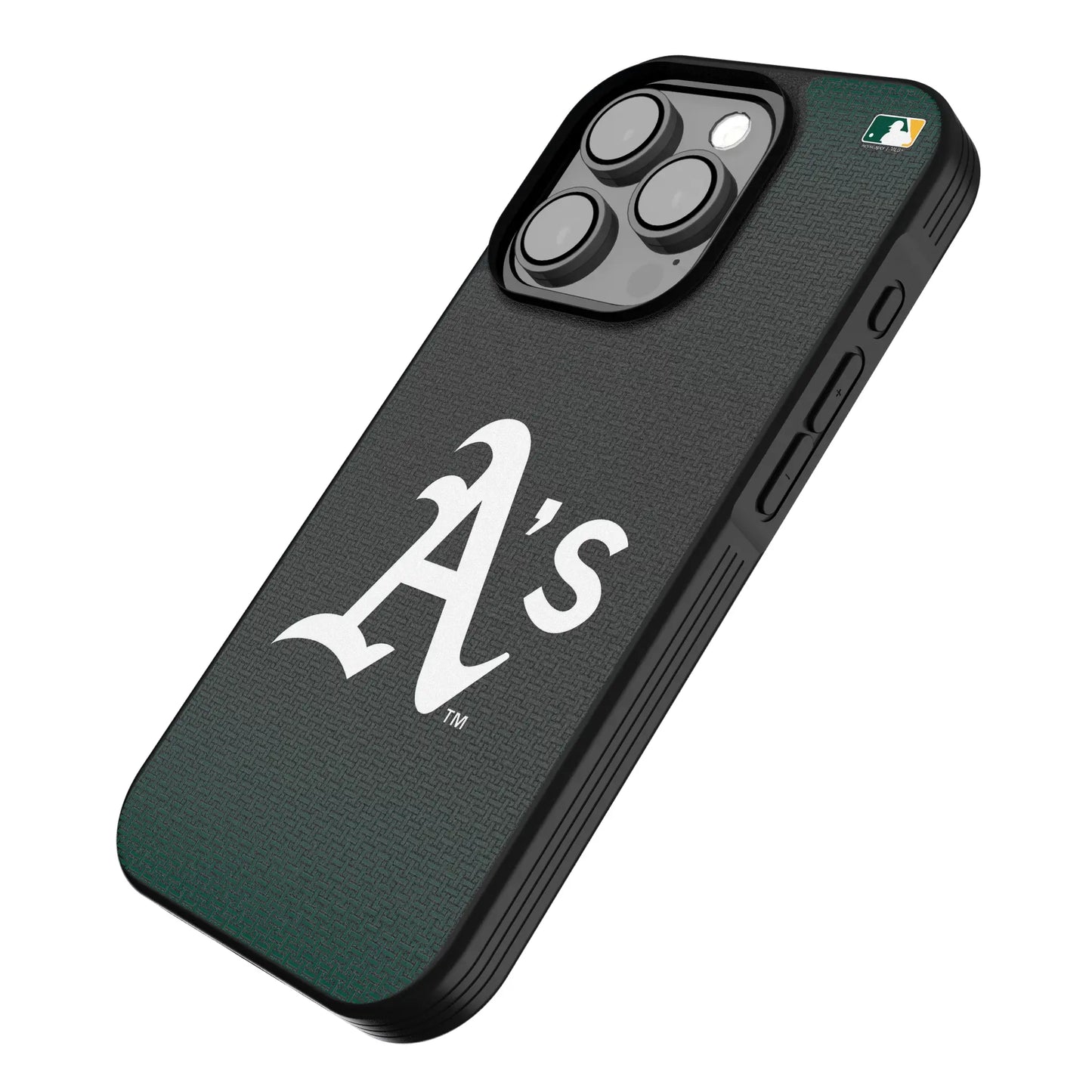 Oakland Athletics Linen Bump Phone Case for Apple iPhone