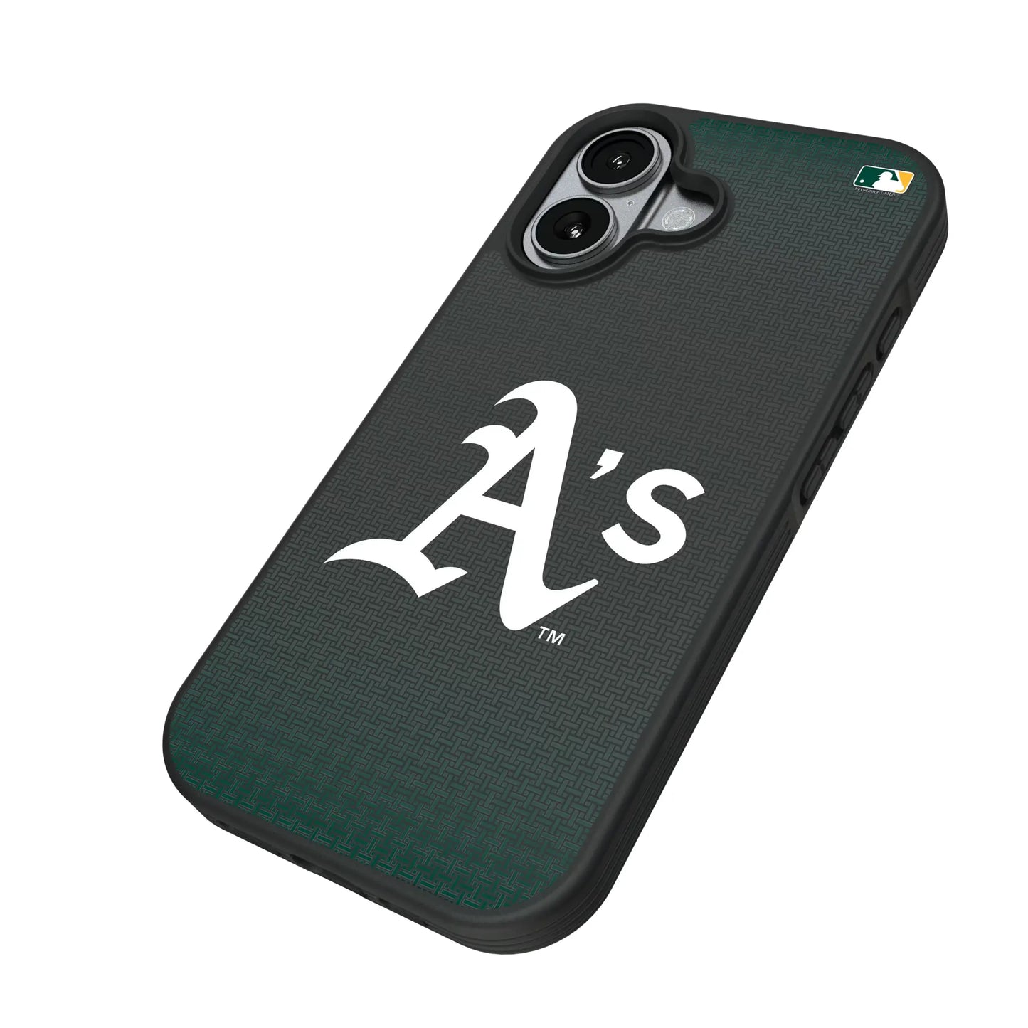 Oakland Athletics Linen Bump Phone Case for Apple iPhone