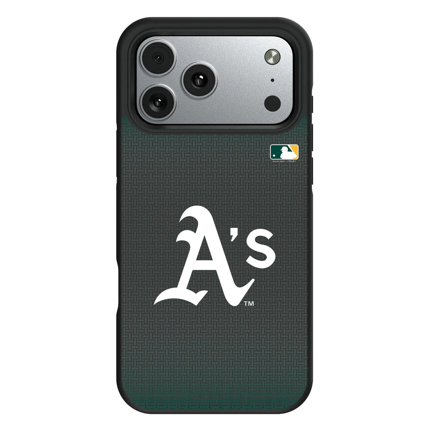 Oakland Athletics Linen Bump Phone Case for Apple iPhone