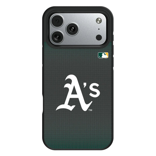Oakland Athletics Linen Bump Phone Case for Apple iPhone