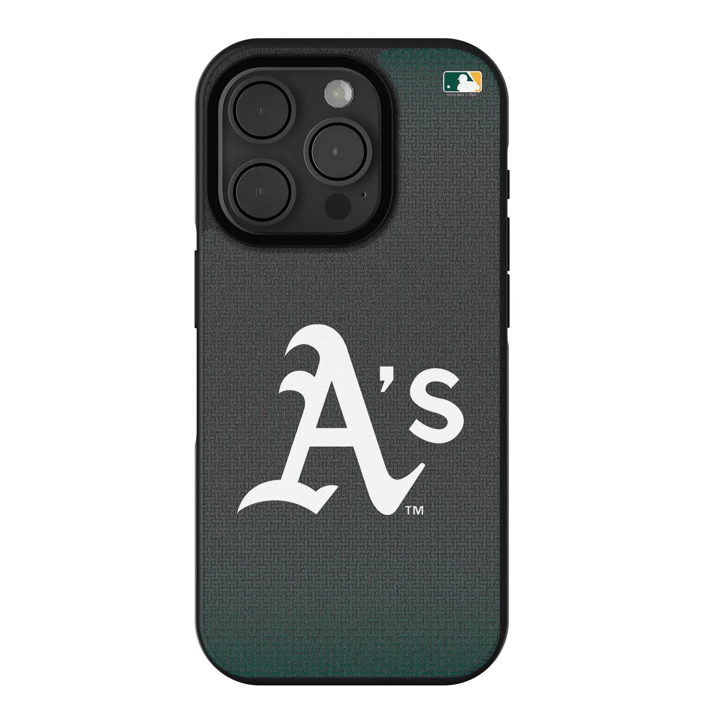 Oakland Athletics Linen Bump Phone Case for Apple iPhone