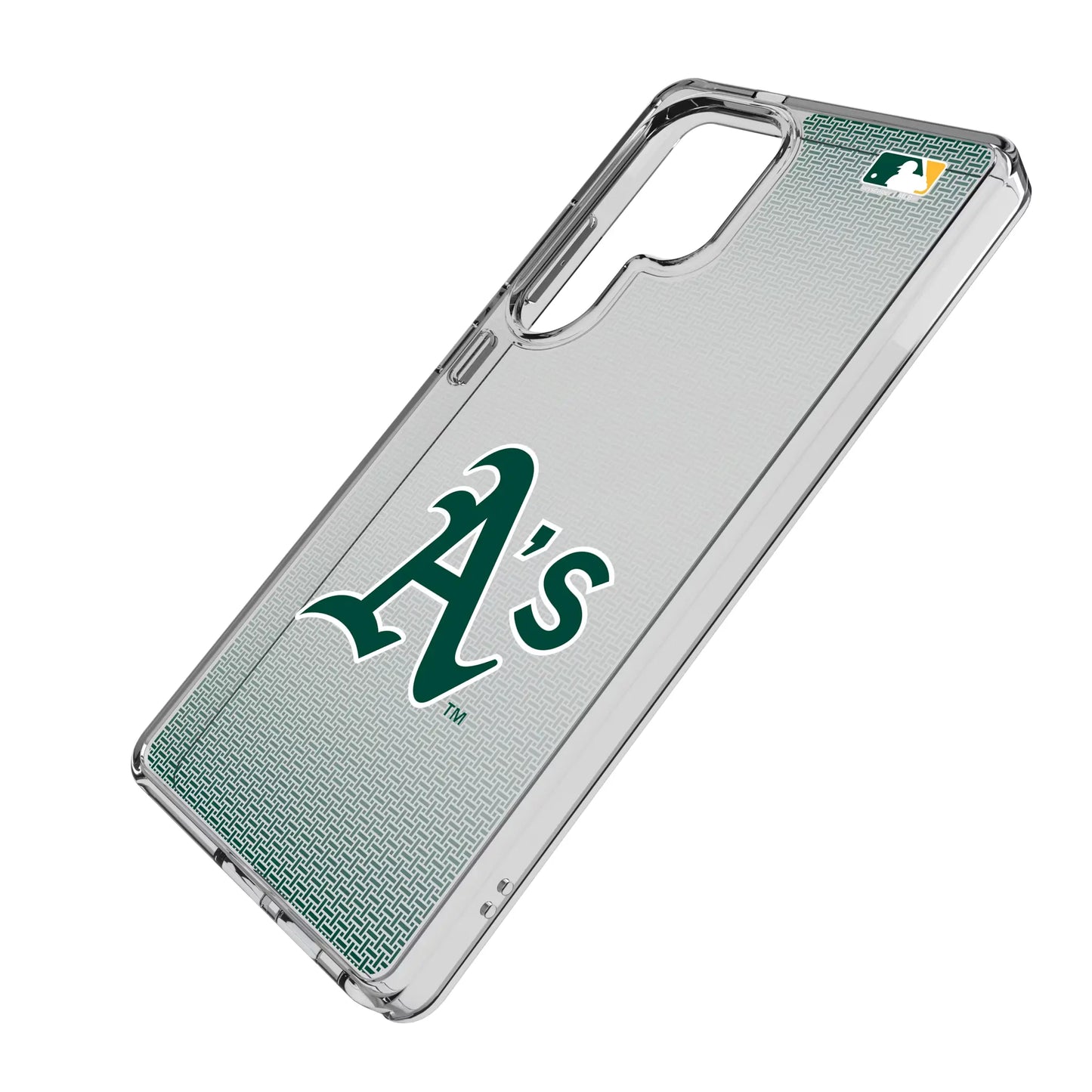 Oakland Athletics Linen Clear Phone Case for Samsung Galaxy