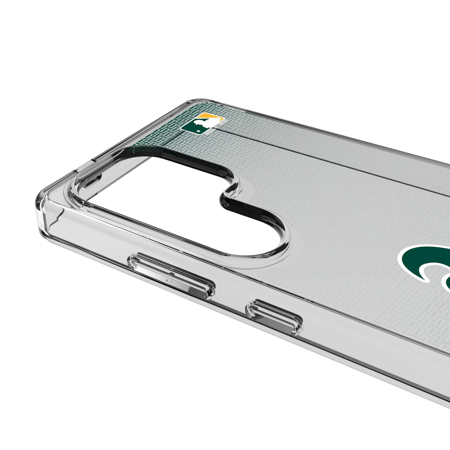 Oakland Athletics Linen Clear Phone Case for Samsung Galaxy