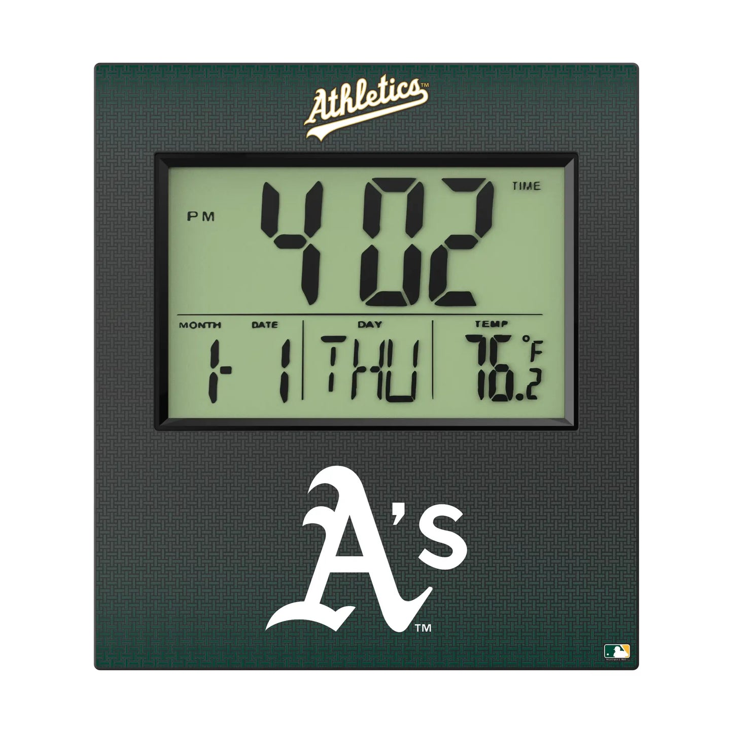 Oakland Athletics Linen Wall Clock