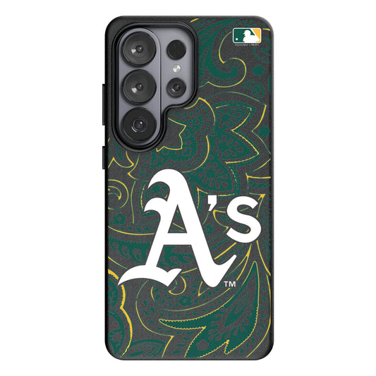 Oakland Athletics Paisley MagSafe Compatible Phone Case for Samsung Galaxy