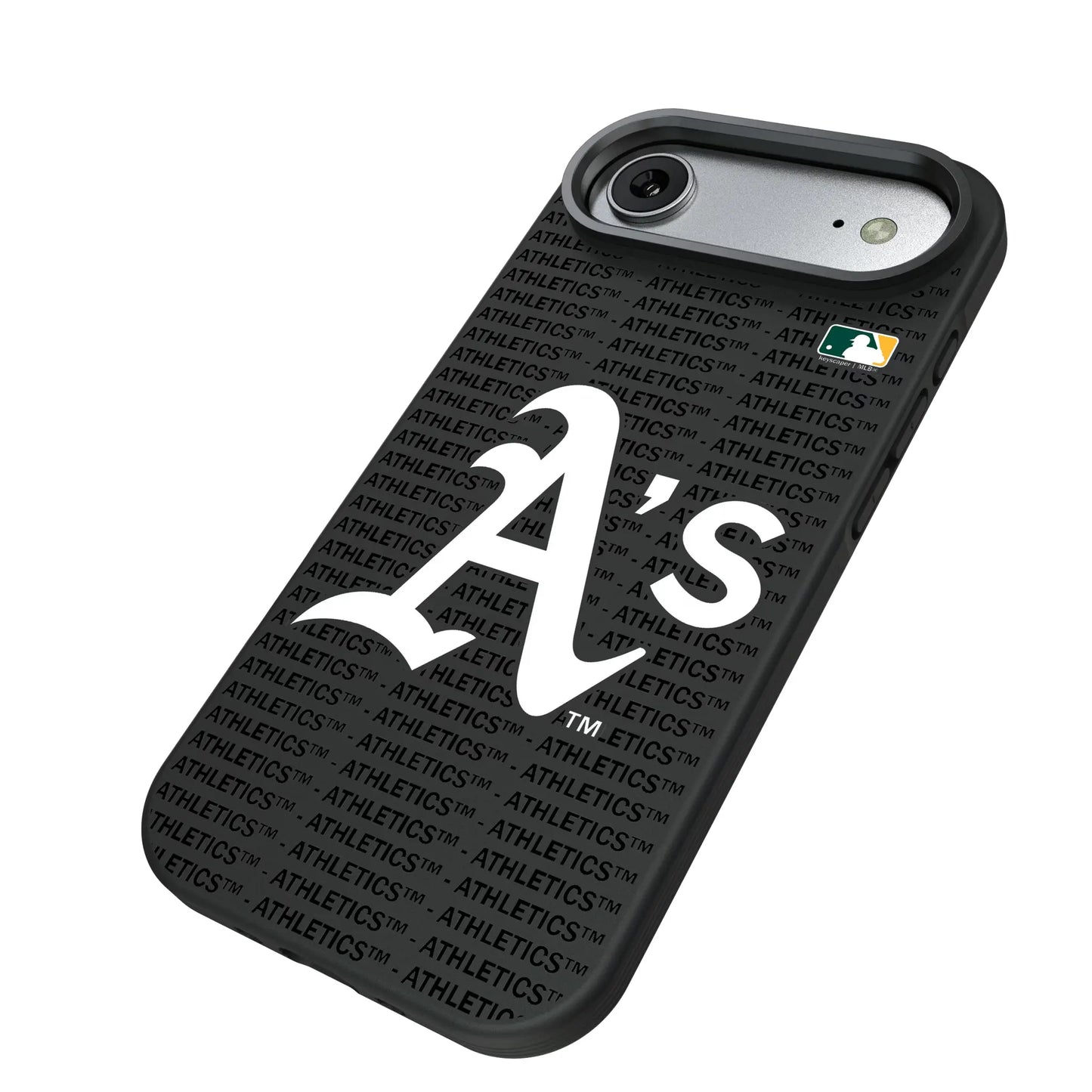Oakland Athletics Text Backdrop Bump Phone Case for Apple iPhone