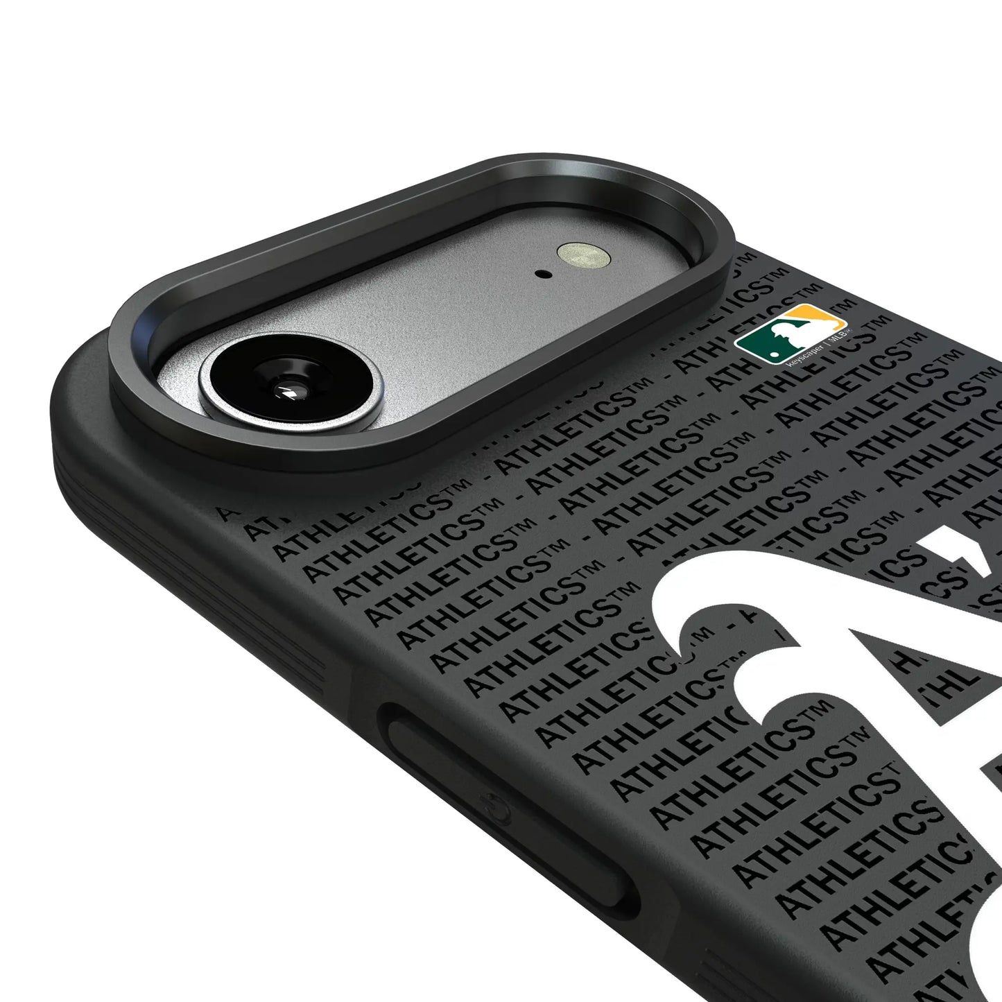 Oakland Athletics Text Backdrop Bump Phone Case for Apple iPhone