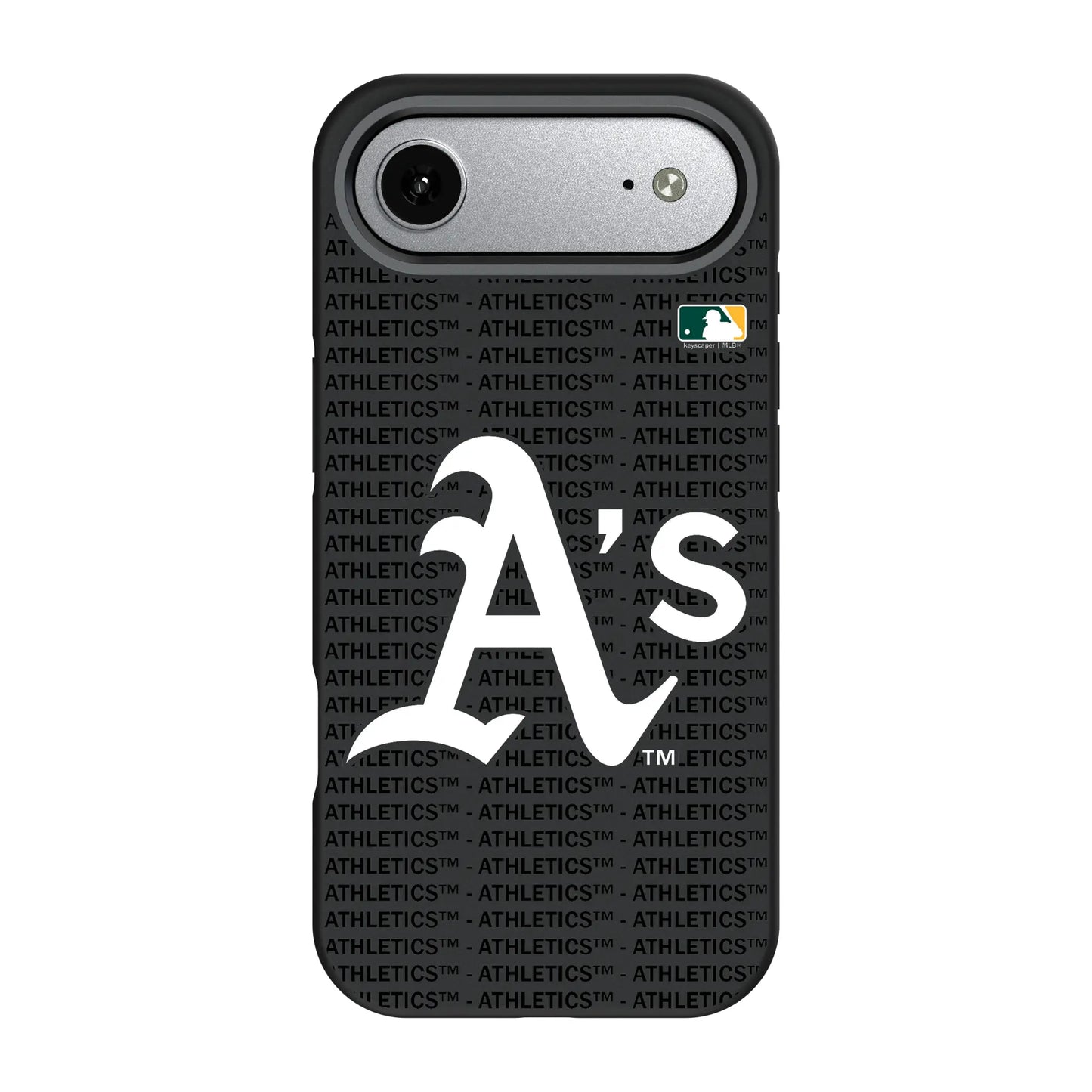 Oakland Athletics Text Backdrop Bump Phone Case for Apple iPhone