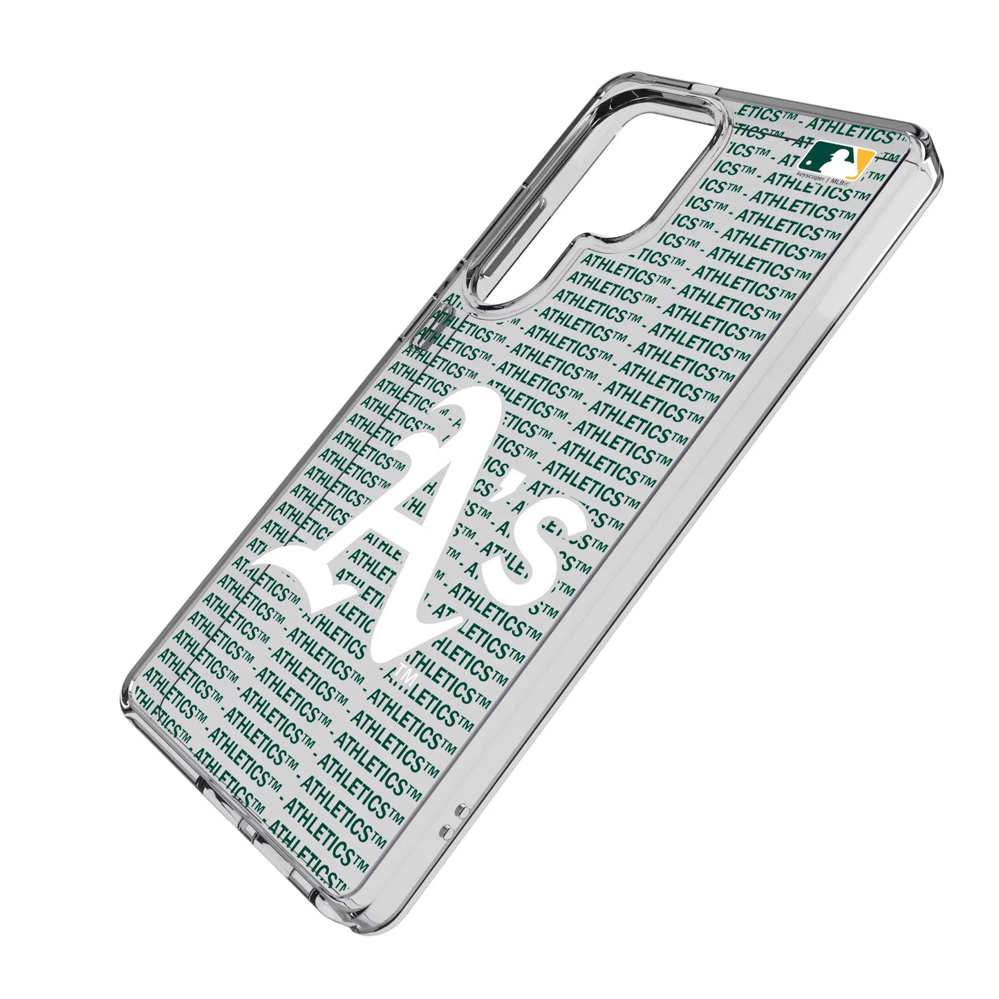 Oakland Athletics Text Backdrop Clear Phone Case for Samsung Galaxy