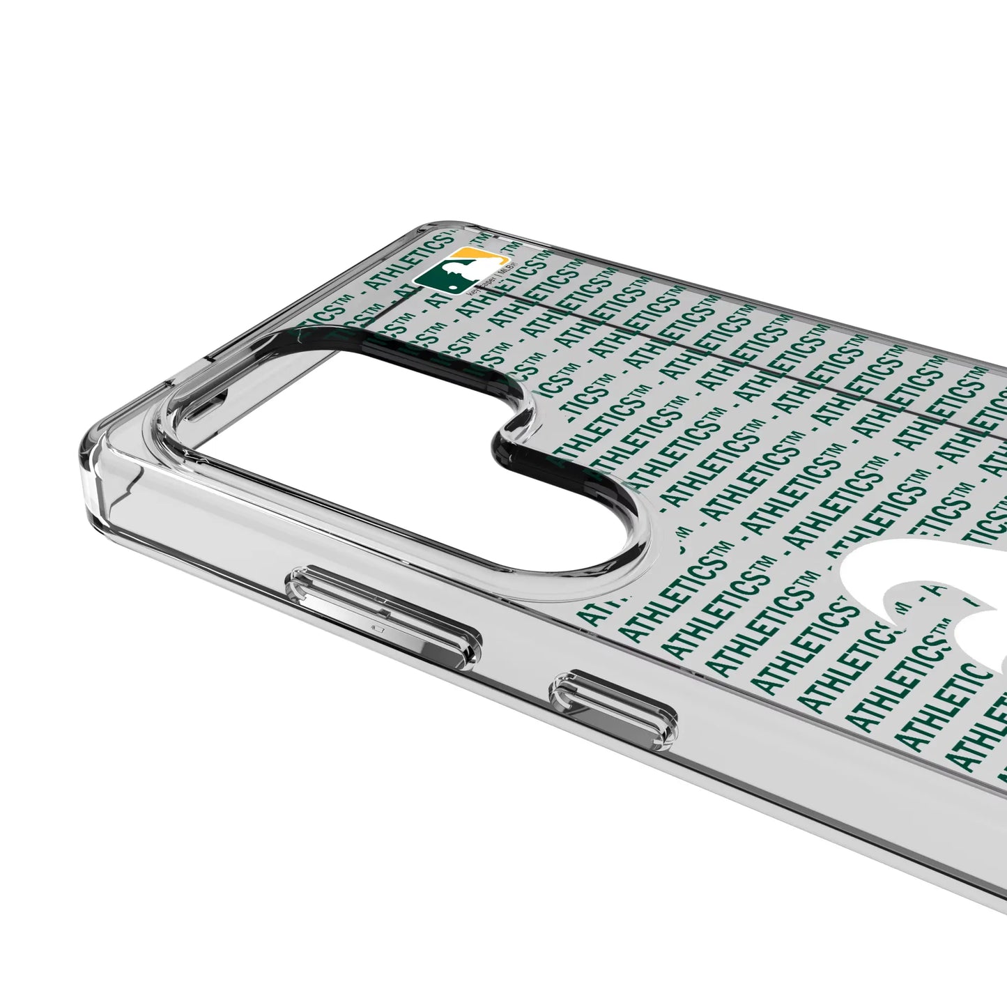 Oakland Athletics Text Backdrop Clear Phone Case for Samsung Galaxy